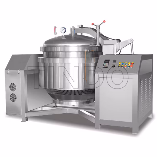 Electric Gas Steam Pressure Cooker Machine Large Automatic PLC Control Cooking Equipment