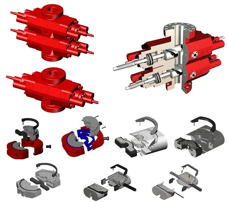 API 16A Oilfield Double RAM Manual Bop Blowout Preventer